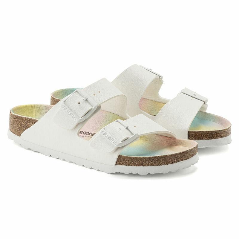 Arizona Birkenstock Vegan Birkibuc Damske Biele | SK 2AHK